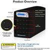 Vinpower 1 to 15 Standalone USB Flash Drive Duplicator and USB Hard Drive Duplicator Copier (USBSHARK-15T-BK) view 3