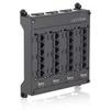 Leviton Twist and Mount Patch Panel, 12 CAT 6 Ports, 476TM-612, Black view 2