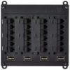 Leviton Twist and Mount Patch Panel, CAT 6 24 Port, 476TM-624, Black view 1