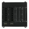 Leviton Twist and Mount Patch Panel, 6 CAT 5e ports and 6 CAT 6 ports, 476TM-652, Black view 1