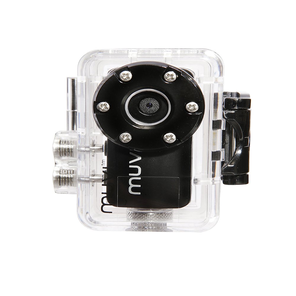 Veho VCC-A005-WPC Waterproof Case for Muvi Atom Micro Camcorder - Black/White