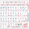 Japanese Hiragana-Korean-English Non-Transparent Keyboard Sticker ON White Background for Desktop, Laptop and Notebook view 2