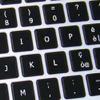 MAC ITALIAN KEYBOARD STICKER ON BLACK BACKGROUND FOR DESKTOP, LAPTOP AND NOTEBOOK view 3