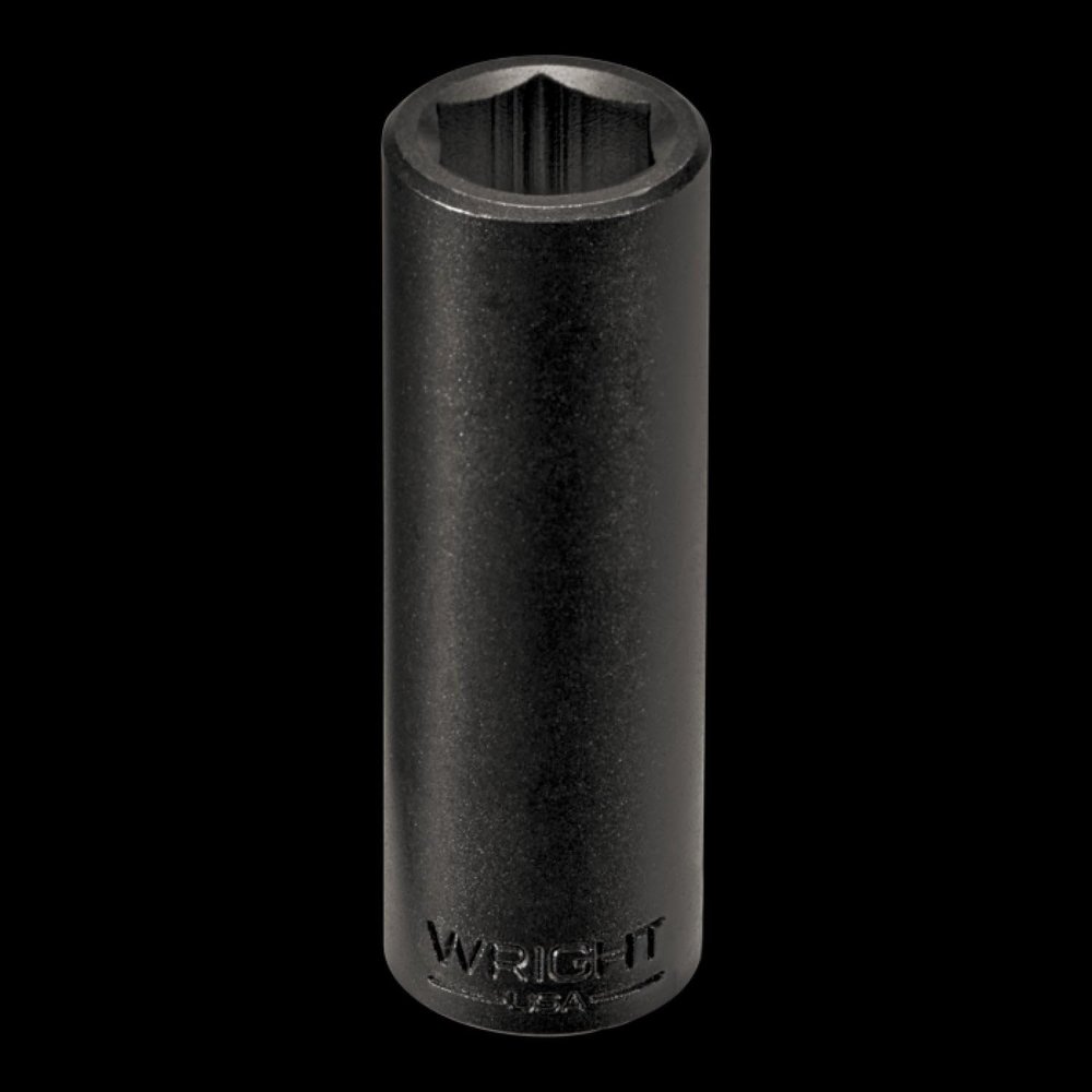 Wright Tool 39-09MM 3/8" Drive 6 Point Deep Impact Metric Socket, 9mm