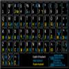 4Keyboard English-Italian-Russian Cyrillic Non-Transparent Keyboard Stickers Black Background for Desktop, Laptop and Notebook view 2