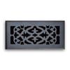 Truaire, Matte Black C164-OMB 04X12(Duct Opening Measurements) Decorative Grille Ornamental Scroll Floor Diffuser, Finish, 4-Inch x 12-Inch view 1