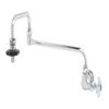 T&S Brass B-0592 Wall Mount Single Control Insulated On-Off Control Pot Filler with 18-Inch Double Joint Nozzle, Chrome,Silver view 1