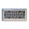Truaire, Satin Nickel C167-MSN 04X10(Duct Opening Measurements) Decorative Grille Modern Contempo Floor Diffuser, Finish, 4-Inch x 10-Inch view 1