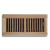 Truaire C168-OLF 04X12(Duct Opening Measurements) Solid Oak Floor Grille 4-Inch by 12-Inch Solid Oak Floor Diffuser, Light Oak Finish view 1