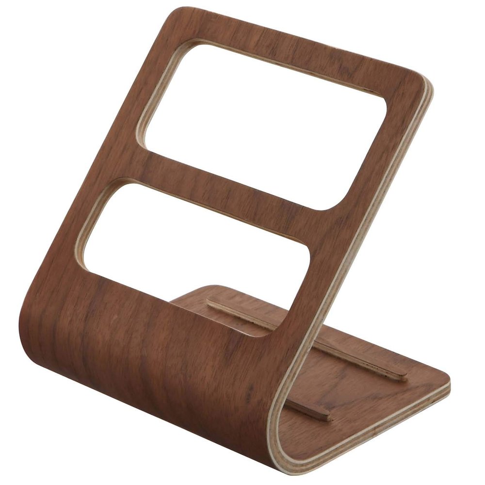 Yamazaki Home Remote Holder - Wooden Home Storage Caddy, Wood, No Assembly Req, Walnut