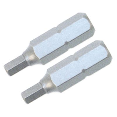Hex Inch Insert Bit 1/4 x 25mm (2 Bit Pack)