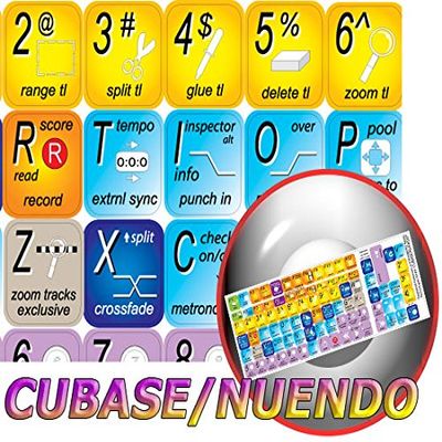4Keyboard New Steinberg CUBASE/NUENDO Stickers for Keyboard