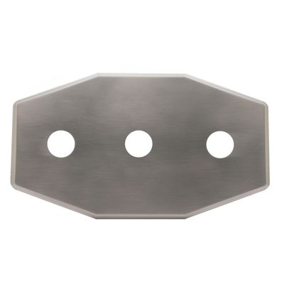 Westbrass Three-Hole Remodel Plate, Satin Nickel, D505-07