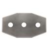 Westbrass Three-Hole Remodel Plate, Satin Nickel, D505-07 view 1