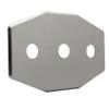 Westbrass Three-Hole Remodel Plate, Satin Nickel, D505-07 view 3