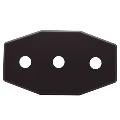 Westbrass Three-Hole Remodel Plate, Oil Rubbed Bronze, D505-12