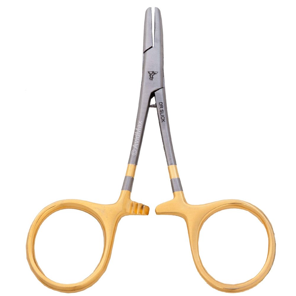 Dr. Slick Barb Clamp, 4-1/2", Gold Loops, Straight