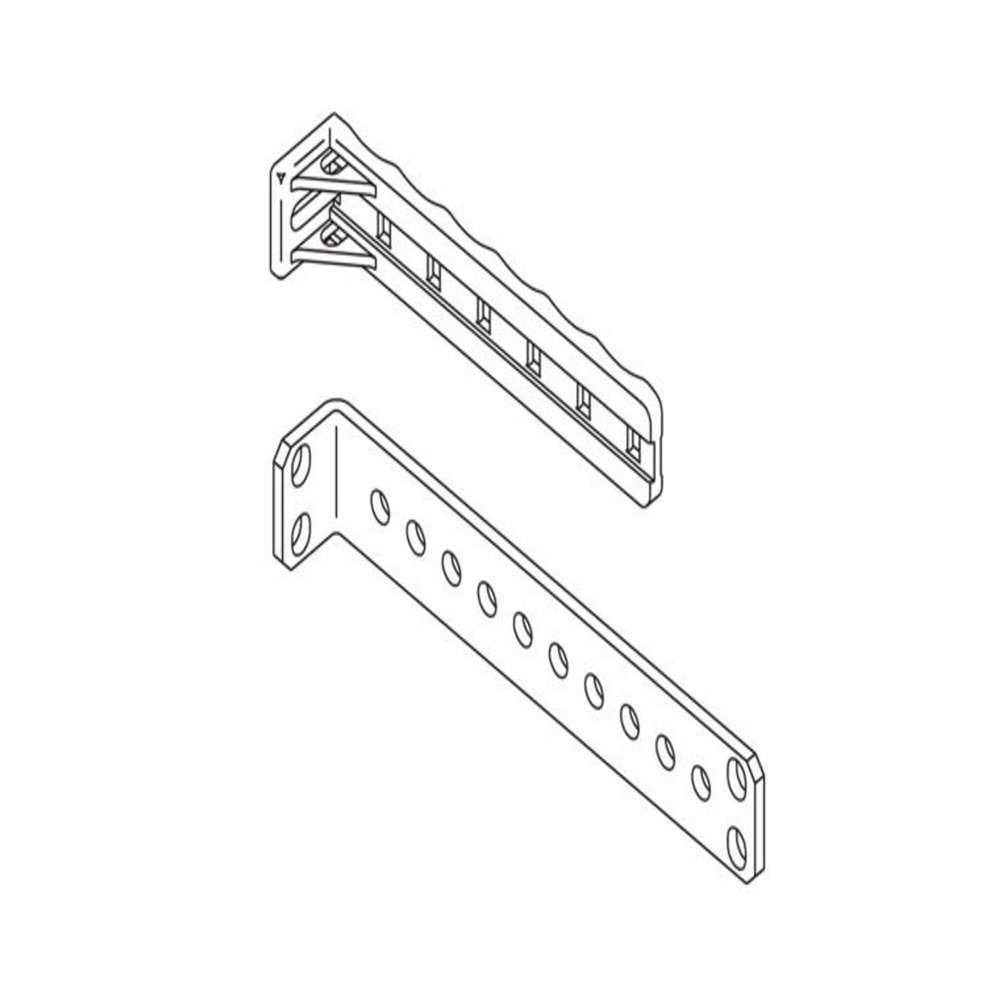 Chatsworth - 10001-050 - Stand-Off Tie Bracket, Nylon, 0.88 H x 1 W x 5 in. L, White, Box of 50, ( Each )