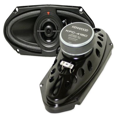 Kenwood KFC-415C 4x10-Inch 160W Two-way Custom-fit Car Audio Speakers, Pack of 2