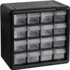 Akro-Mils 10116, 16 Drawer Plastic Parts Storage Hardware and Craft Cabinet, 10-1/2-Inch W x 6-1/2-Inch D x 8-1/2-Inch H, Black view 1