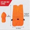 Allen Company Blaze Orange Hat & Vest Safety Bundle view 2