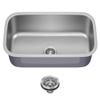 Kraus 31 1/2 Inch Stainless Steel Kitchen Sink, Durable 18 Gauge Single Bowl Kitchen Sinks Undermount, KBU14 view 1