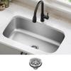 Kraus 31 1/2 Inch Stainless Steel Kitchen Sink, Durable 18 Gauge Single Bowl Kitchen Sinks Undermount, KBU14 view 2