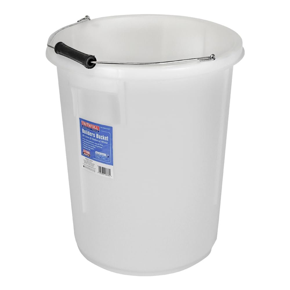 Faithfull FAI5GBUCKET 5 Gallon 25L Bucket - White
