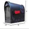 Special Lite Hummingbird Curbside Mailbox with Paper Tube - White Aluminum Mailbox for Post Mount - SCB-2005-WH view 2