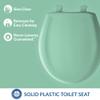 Bemis Classic Colors Slow Close Toilet Seat, Easy Clean Hinges and Durable Plastic Seat, Made in USA, Round, Ming Green view 2