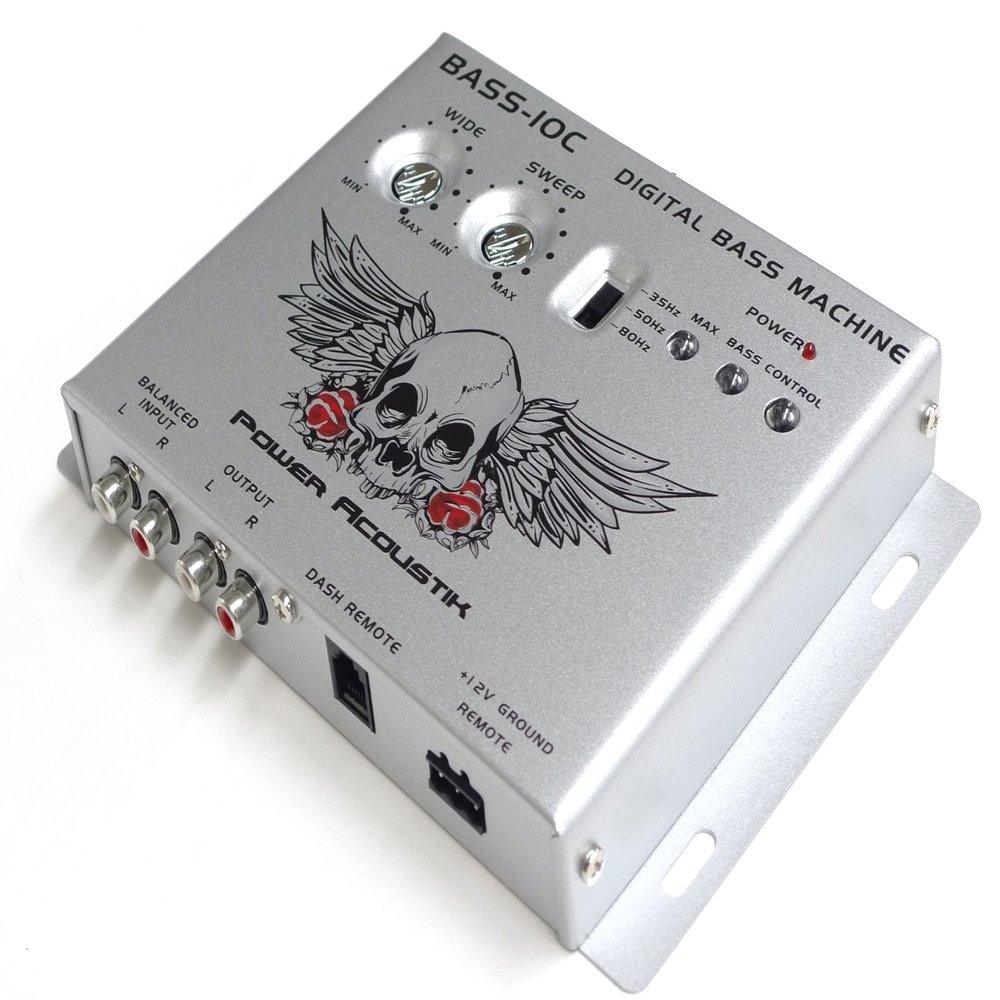 Power Acoustik BASS-10C Digital Bass Restoration Proccessor with Remote Output Control