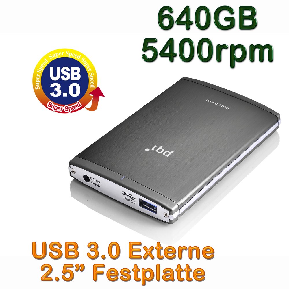 PQI Japan USB 0 Compatible 2.5 X in Portable HDD H566 Series Silver GB 6566  640gr1