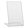 VITAdisplays DIN A5 Table Stand, L Stand, Advertising Stand, Oblique, Transparent view 1