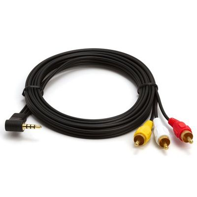 Audio/Video AV 3.5mm to 3-RCA 6ft Composite Cable for Sony Camcorder DCR-PC1