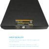 Lineco Clamshell Folio Storage Box, 16.5" x 20.5" x 1.75" Prints, Metal Edge Archival Boxboard, Color: Black view 3