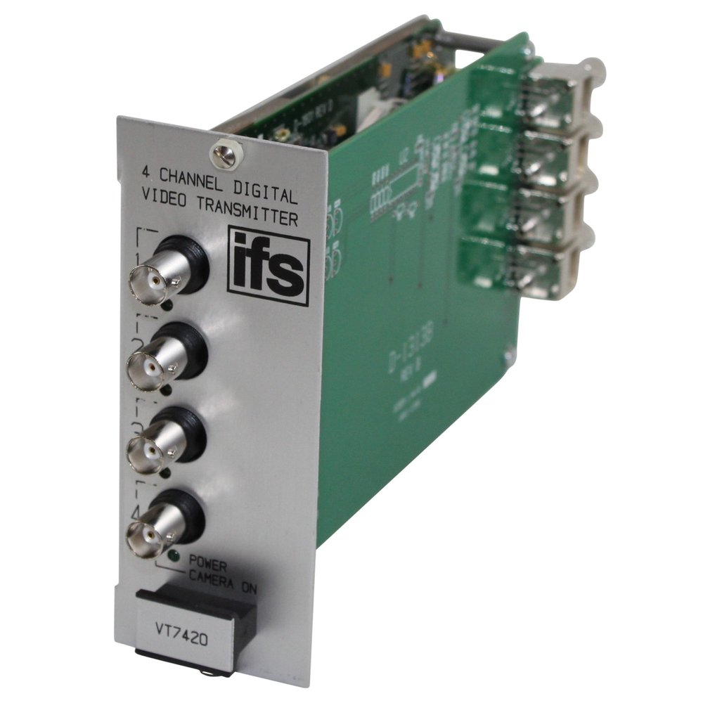 GE IFS VT7420-R3 4 Channel Digital Video Transmitter Module Fire Safety Solutions