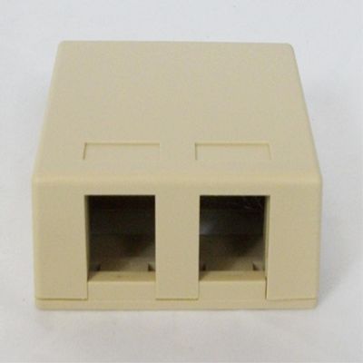 SURFACE MOUNT BOX, 2-PORT, 25PK, IV