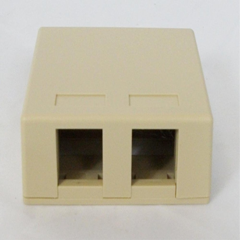 SURFACE MOUNT BOX, 2-PORT, 25PK, IV