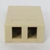 SURFACE MOUNT BOX, 2-PORT, 25PK, IV view 1