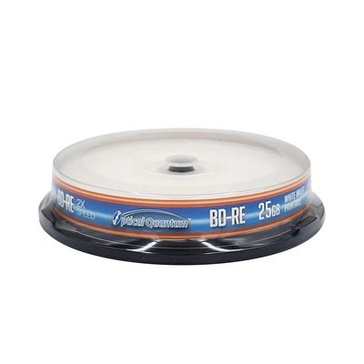 Optical Quantum BD-RE 2X 25GB Blu-Ray White Inkjet Printable 10-Pack
