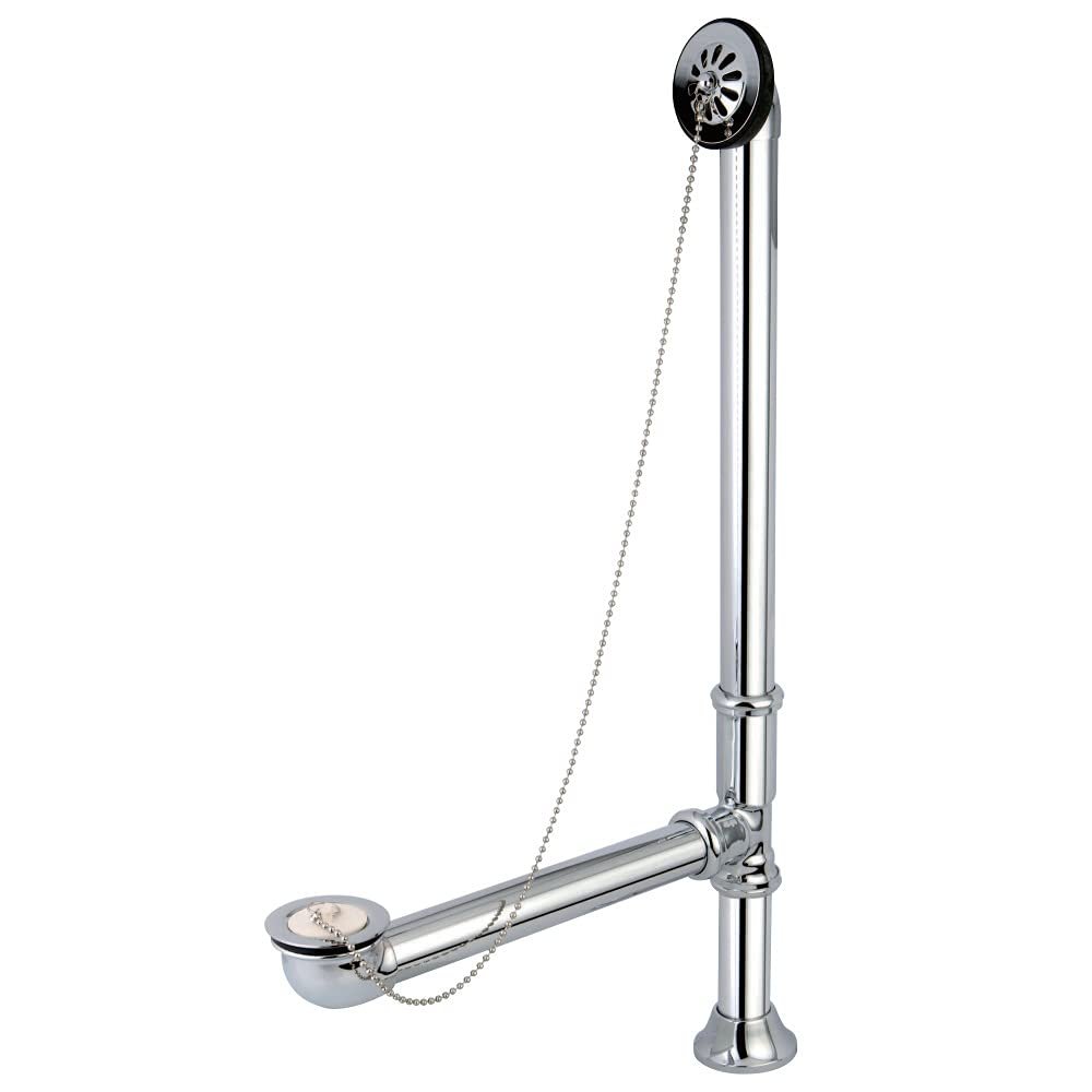 Kingston Brass CC2091 Brass Claw Foot Bath Drain, 27-Inch,Polished Chrome