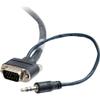 C2G/Cables to Go 35FT Cmg-rated HD15 Sxga + 3.5MM M/m Monitor Cable with Rounded Low Profile Conn view 1