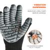 Ergodyne ProFlex 9000 Certified Lightweight Anti-Vibration Work Glove, Large, Black view 3