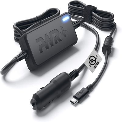 USB-C CAR Charger for Dell Latitude 5420 3520 5520 5510 7320 7520 7410 7420 9520 9510 Chromebook 3100 XPS 9370 9570 Pro 14 16 Plus Laptop DC Adapter 90W 65W 45W - UL Safety Long Power Cord Fast Charge