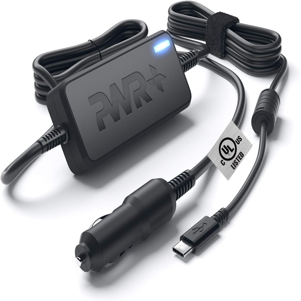 USB-C CAR Charger for Dell Latitude 5420 3520 5520 5510 7320 7520 7410 7420 9520 9510 Chromebook 3100 XPS 9370 9570 Pro 14 16 Plus Laptop DC Adapter 90W 65W 45W - UL Safety Long Power Cord Fast Charge