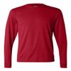 100% Polyester Moisture-Wicking Long-Sleeve T-Shirt (788) Red, 2XL view 1