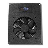 Coolerguys Programmable Thermostat Cooling Kit for Cabinets, AV, and Components (Plastic, Single 120mm Pro)
