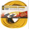Prime EC500835 100-Foot 12/3 SJTW Jobsite Outdoor Extension Cord, Yellow view 1