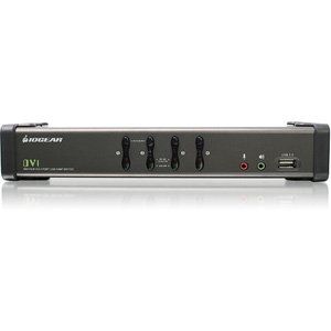 4-Port Dvi KVMp Switch with Audio and Ca
