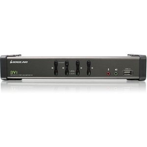 4-Port Dvi KVMp Switch with Audio and Ca